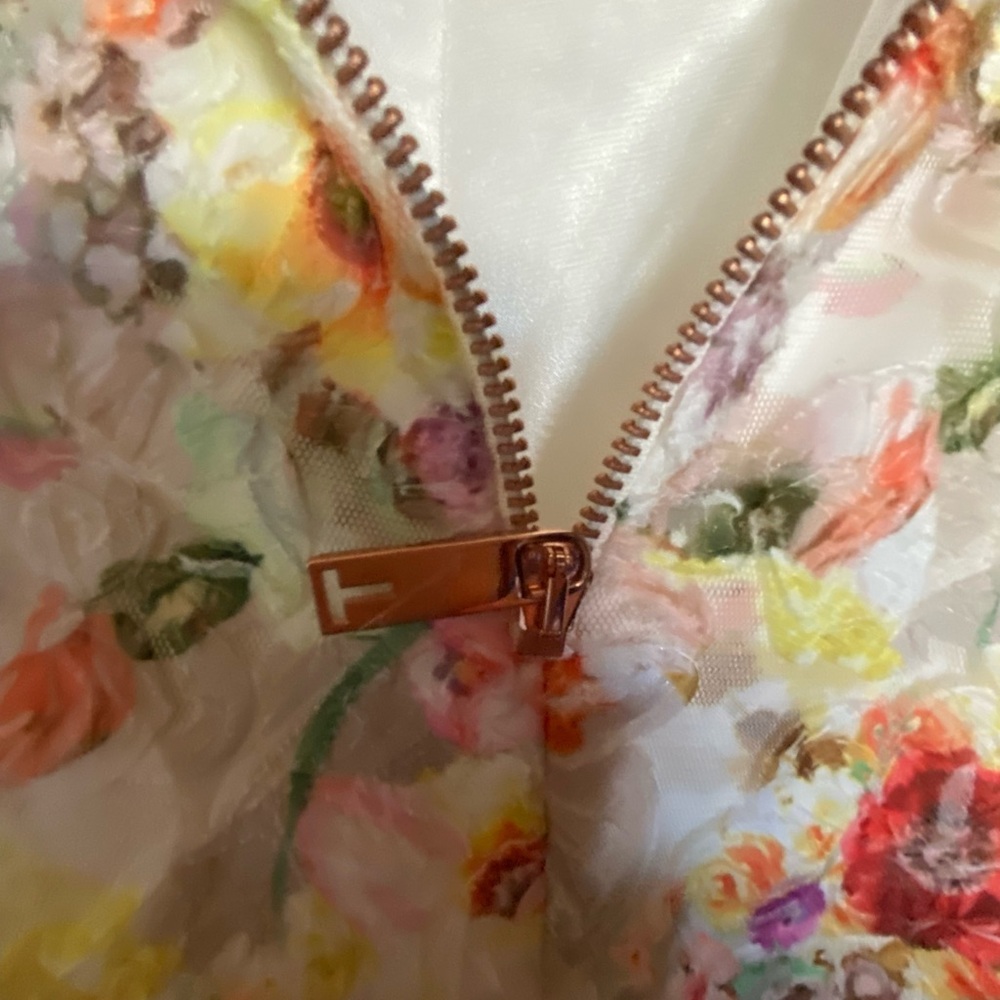NWT Runway Ted Baker Senona Dress Size 4 Floral - Picture 7 of 16